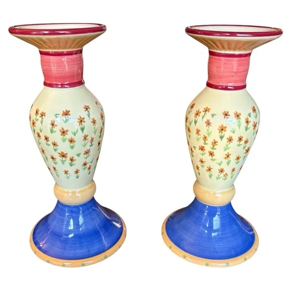 Vintage Pfaltzgraff Pistoulet Candle Holders (set of 2) - Picture 4 of 11